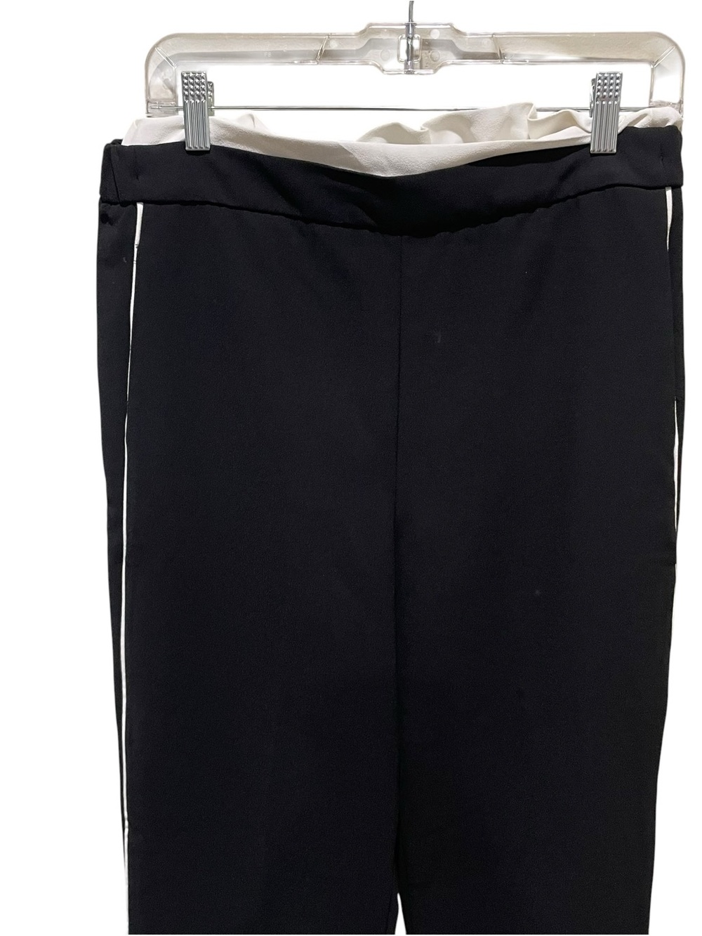 Maeve by Anthropologie Pull On Track Pants Black and White Size Medium NWT - Picture 4 of 8